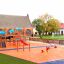 Tritowers castle with slide sur une aire de jeux